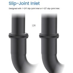 Budget ???? Kibi USA Kibi 1-1/2" P-Trap, Matte Black ❤️ -Grohe Shop 00918d6a02e03161 1224 w800 h800 b1 p0