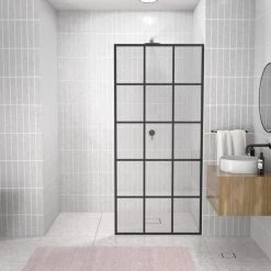 Buy ???? Glass Warehouse 78" X 38" French Monture Noir Single Fixed Panel ????