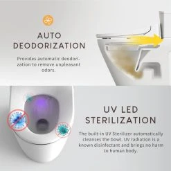 Cheap ???? VOVO Bidet Toilet Seat With UV LED And Deodorizer, Elongated ✨ -Grohe Shop 2651123b01f860ff 0840 w800 h800 b0 p0