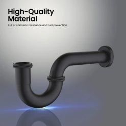 Budget ???? Kibi USA Kibi 1-1/2" P-Trap, Matte Black ❤️ -Grohe Shop 2751802202e0315e 1224 w800 h800 b0 p0