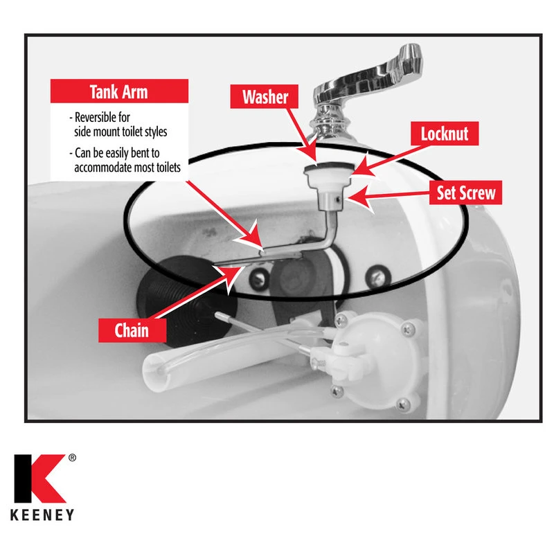 Budget ⌛ Keeney Holdings LLC Keeney PP836-71 Universal Decorative Toilet Tank Lever Faucet Style, Venetian Br ???? 8 Budget ⌛ Keeney Holdings LLC Keeney PP836-71 Universal Decorative Toilet Tank Lever Faucet Style, Venetian Br ???? - Image 6