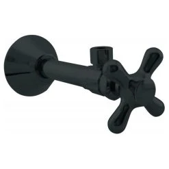 Discount ???? Westbrass Angle Stop - 1/2" Copper Sweat X 3/8" Od Comp. In Powder ???? Coated Flat Black ????