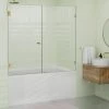 Outlet ???? Glass Warehouse 58.25"x60.25" Frameless Shower Bath Door Wall Hinge, Satin Brass ???? -Grohe Shop 4e5184250074b96f 6854 w800 h800 b0 p0