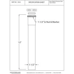 Cheapest ⌛ Westbrass 1.5" Od X 12" Slip Joint Extension Tube In Powder ???? Coated Flat Black ???? -Grohe Shop 5481ef990602c9cc 3060 w800 h800 b1 p0