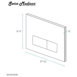 Cheap ⌛ Swiss Madison Wall Mount Dual Flush Actuator Plate With Rectangle Push Buttons In Matte Black ✨ 11 Cheap ⌛ Swiss Madison Wall Mount Dual Flush Actuator Plate With Rectangle Push Buttons In Matte Black ✨ -Grohe Shop 5681171f0f037cf3 4748 w800 h800 b1 p0