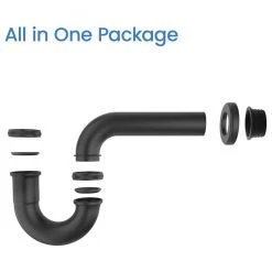 Budget ???? Kibi USA Kibi 1-1/2" P-Trap, Matte Black ❤️ -Grohe Shop 57e18e8902e03163 1224 w800 h800 b1 p0
