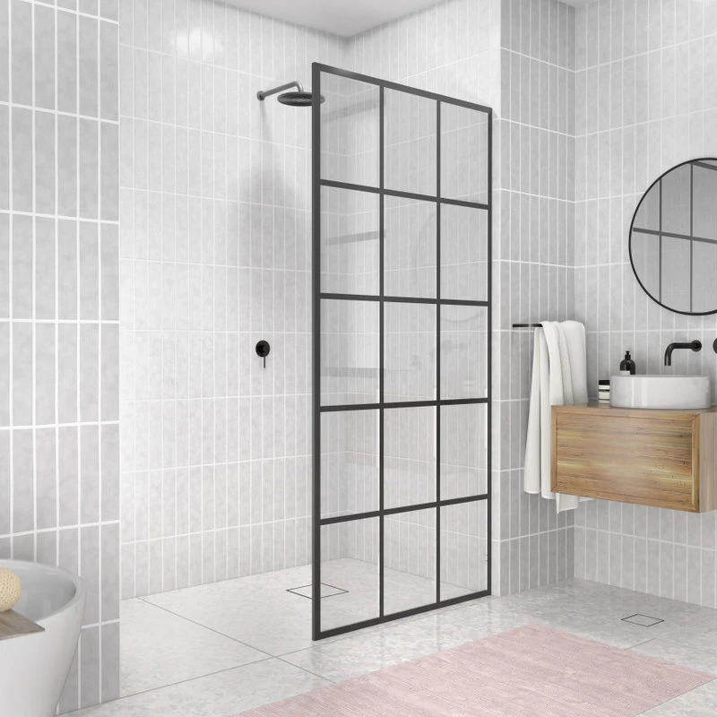 Buy ???? Glass Warehouse 78" X 38" French Monture Noir Single Fixed Panel ???? 4 Buy ???? Glass Warehouse 78" X 38" French Monture Noir Single Fixed Panel ???? - Image 2