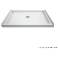 Outlet ???? DreamLine SlimLine 36x48x2 3/4 Center Drain Single Threshold Shower Base White ????