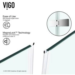 Deals ❤️ VIGO Monteray 30"x38'' Frameless Shower Enclosure Without Base, Chrome ???? -Grohe Shop 66f106010e9d8797 0815 w800 h800 b1 p0