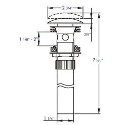 Best Pirce ???? Alfi Trade Polished Chrome Pop Up Drain For Bathroom Sink With Overflow ???? -Grohe Shop 7a3116d90cf53e1c 6486 w800 h800 b1 p0