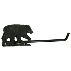 Cheapest ???? Zeckos Black Bear Rustic Toilet Paper Holder ????