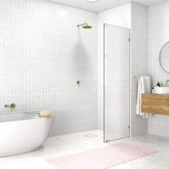 Outlet ???? Glass Warehouse 78"x26.5" Frameless Shower Door Single Fixed Panel, Satin Brass ???? 13 Outlet ???? Glass Warehouse 78"x26.5" Frameless Shower Door Single Fixed Panel, Satin Brass ???? -Grohe Shop 99c1823700521cb8 1067 w800 h800 b0 p0
