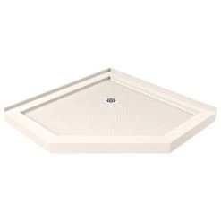 Best Sale ⭐ DreamLine SlimLine 40"x40" Neo-Angle Shower Floor, Biscuit Color ⌛