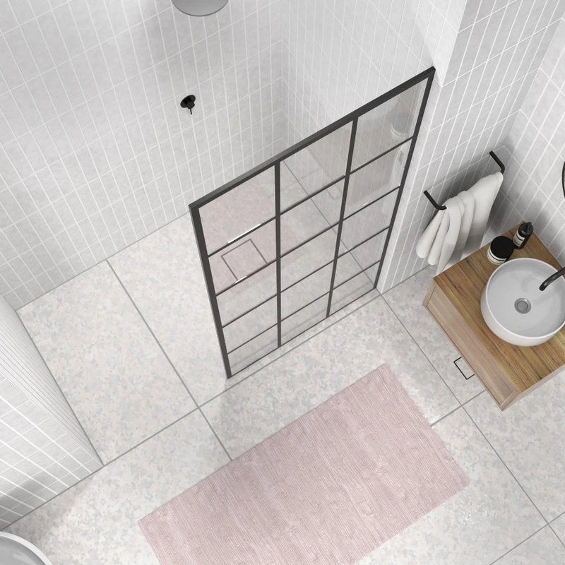 Buy ???? Glass Warehouse 78" X 38" French Monture Noir Single Fixed Panel ???? 5 Buy ???? Glass Warehouse 78" X 38" French Monture Noir Single Fixed Panel ???? - Image 3