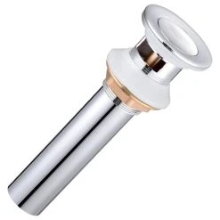 Hot Sale ⌛ Yescom Aquaterior 1 3/8" Pop Up Drain Stopper With Overflow Bathroom Lavatory Vessel ????