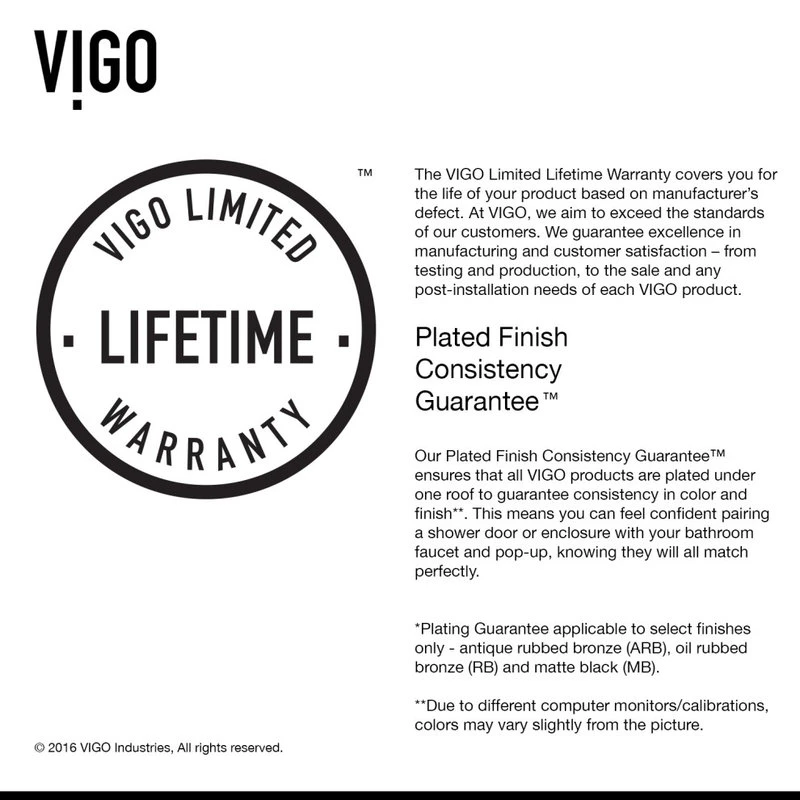 Flash Sale ???? VIGO Pacifica 34"x46" Frameless Shower, Without Base, Brushed Nickel ⭐ 13 Flash Sale ???? VIGO Pacifica 34"x46" Frameless Shower, Without Base, Brushed Nickel ⭐ - Image 11
