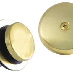 Hot Sale ⌛ Kingston Brass Easy Touch Toe-Tap Tub Drain Kit With Brushed Brass DTT5302A7 ????
