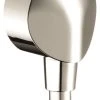 Best Pirce ???? Hansgrohe USA Hansgrohe Fixfit Wall Outlet With Check Valves Polished Nickel ⭐ -Grohe Shop home design 222